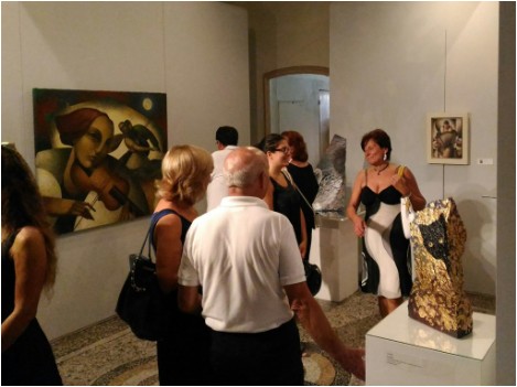 Fabio Hurtado and lucia Oliva, international contemporary Italian and spanish artists, together in Chiavari, Palazzo Rocca Museum for a fantastic duo exhibition