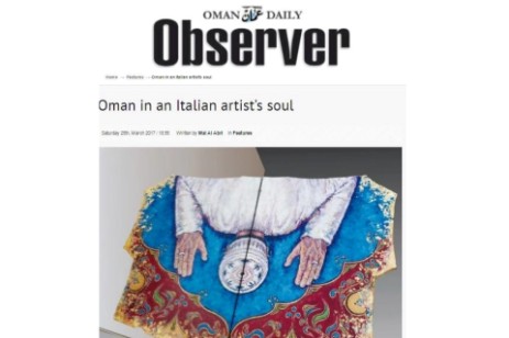 Oman Daily Observer, Lucia Oliva and the exhibition Oman in my Soul at Bait AL Zubair