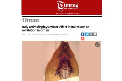 International artist Lucia Oliva at Bait Al Zubair. Times of Oman reports