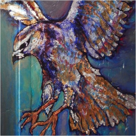 The new artwork by Lucia Oliva, Italian international artist, first exhibited at Bait AlZubair Museum in Muscat