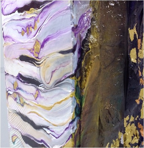 Piano Solo Concert, artwork on marble. First exhibited at Katerina Baginskaya in Dubai