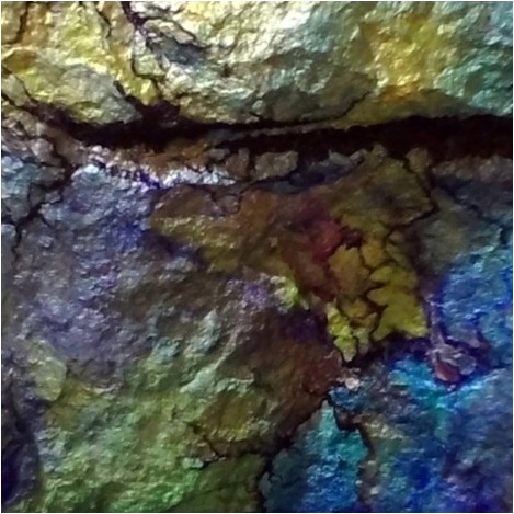 The caged sea or Violated Nature, Lucia Oliva, on marble