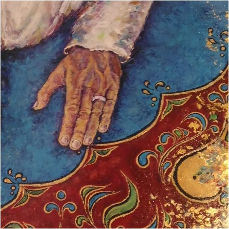 The Holy moment is a homage to Oman, first exhibeted at Bait Al Zubair