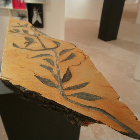 One of her first creations, made in the desert of Liwa, at Art Hub's residency
