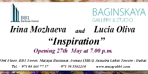 Lucia Oliva in Dubai contemporary artist from Italy