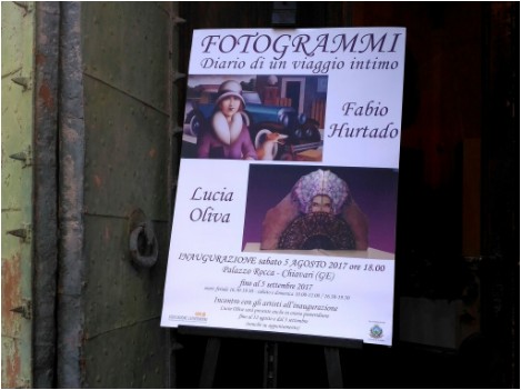 Fabio Hurtado and lucia Oliva, international contemporary Italian and spanish artists, together in Chiavari, Palazzo Rocca Museum for a fantastic duo exhibition.